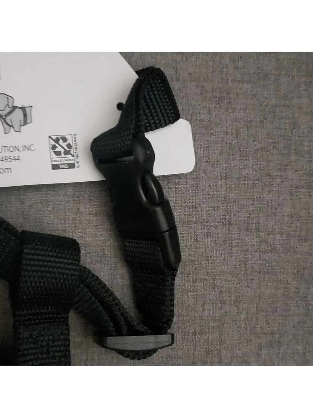 Meijer adjustable‎ step-in harness black dog pet chest 3/4